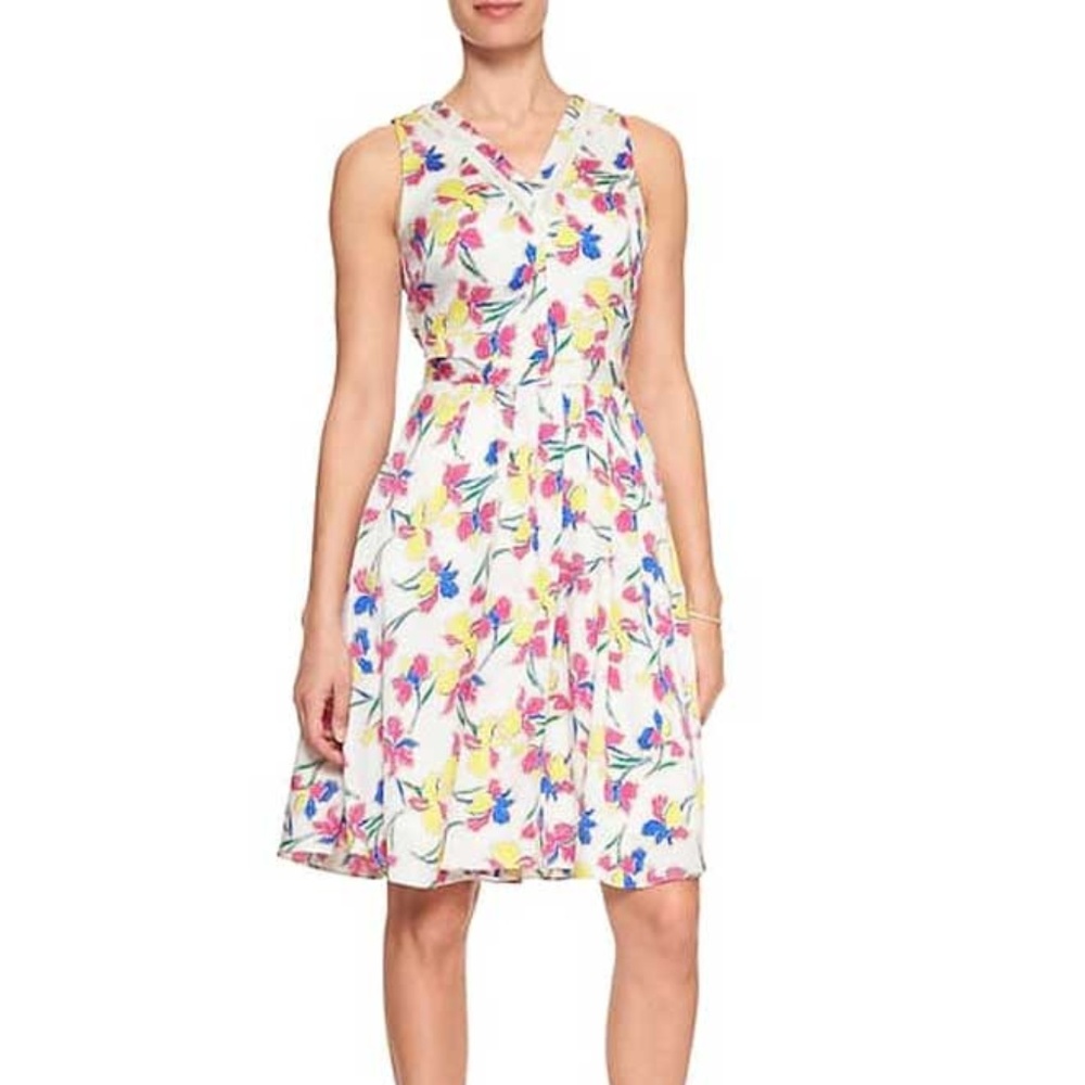 (NWT) Banana Republic Floral Dress 0P
